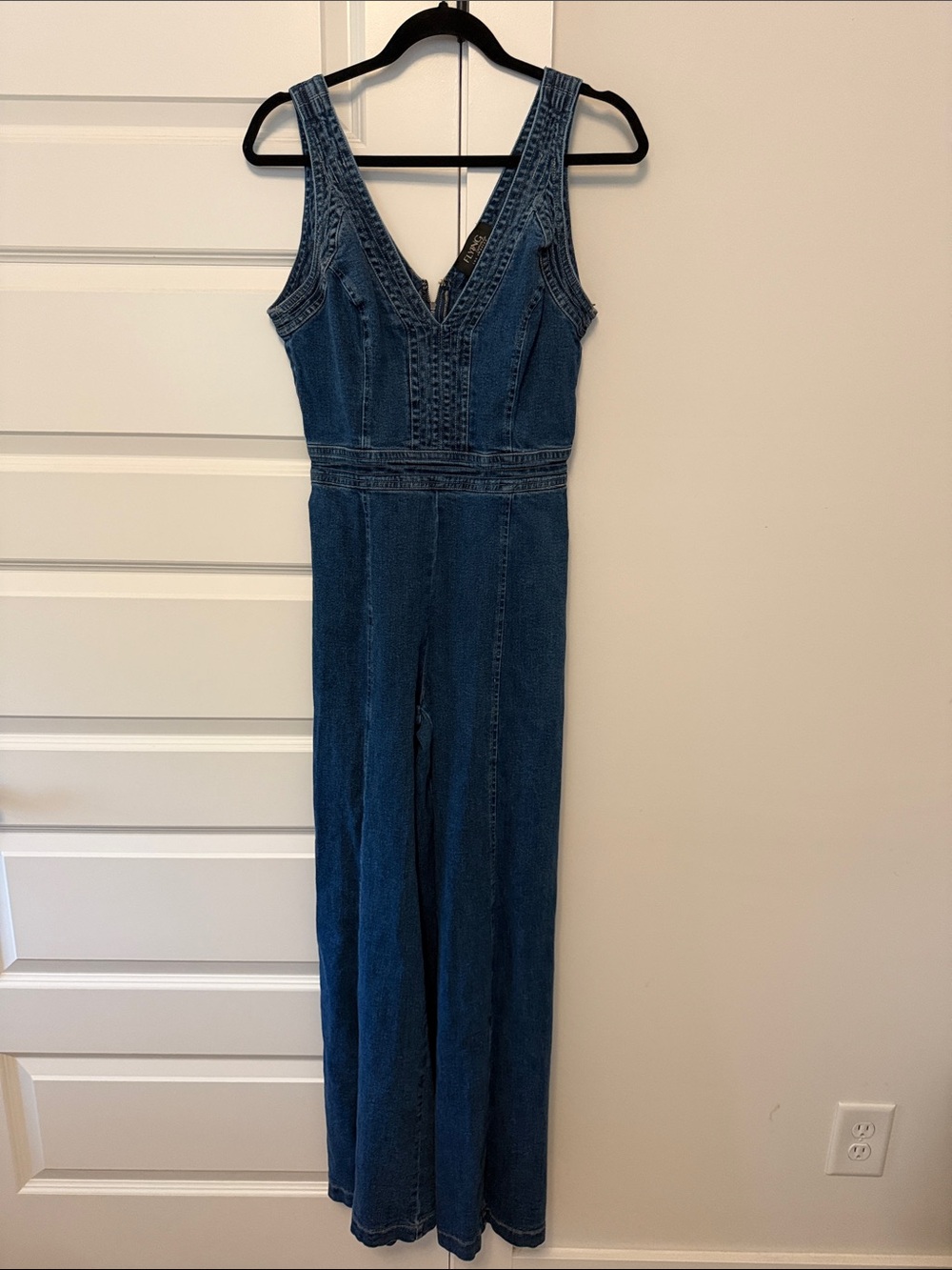 Flying Tomato Dark Blue Denim Jumpsuit